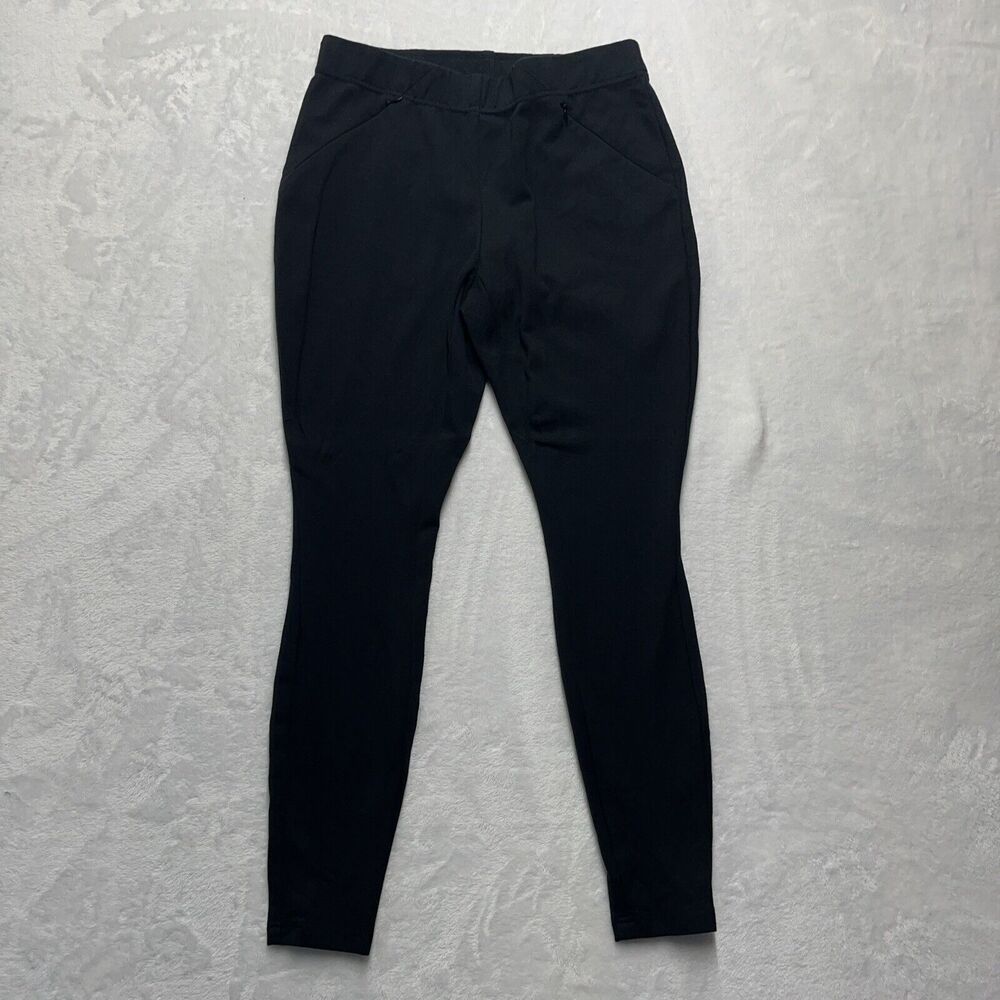 J Jill Ponte Leggings Women’s Petite Sz XS Black Zipper Pocket career workwear